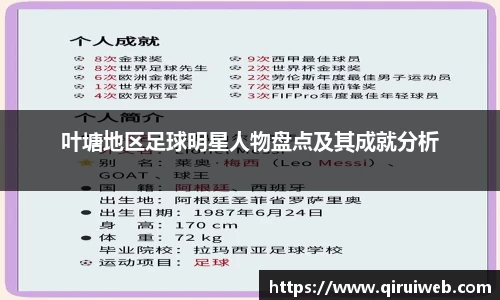 叶塘地区足球明星人物盘点及其成就分析